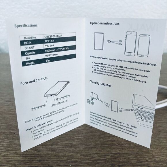 iWalk Portable Battery Charger for Smart Phone, Tablet, iPhone - Picture 5 of 5